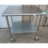 NSF Stainless Steel Work Table with Casters