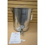 Gas One Stainless Steel Brew Kettle with Lid