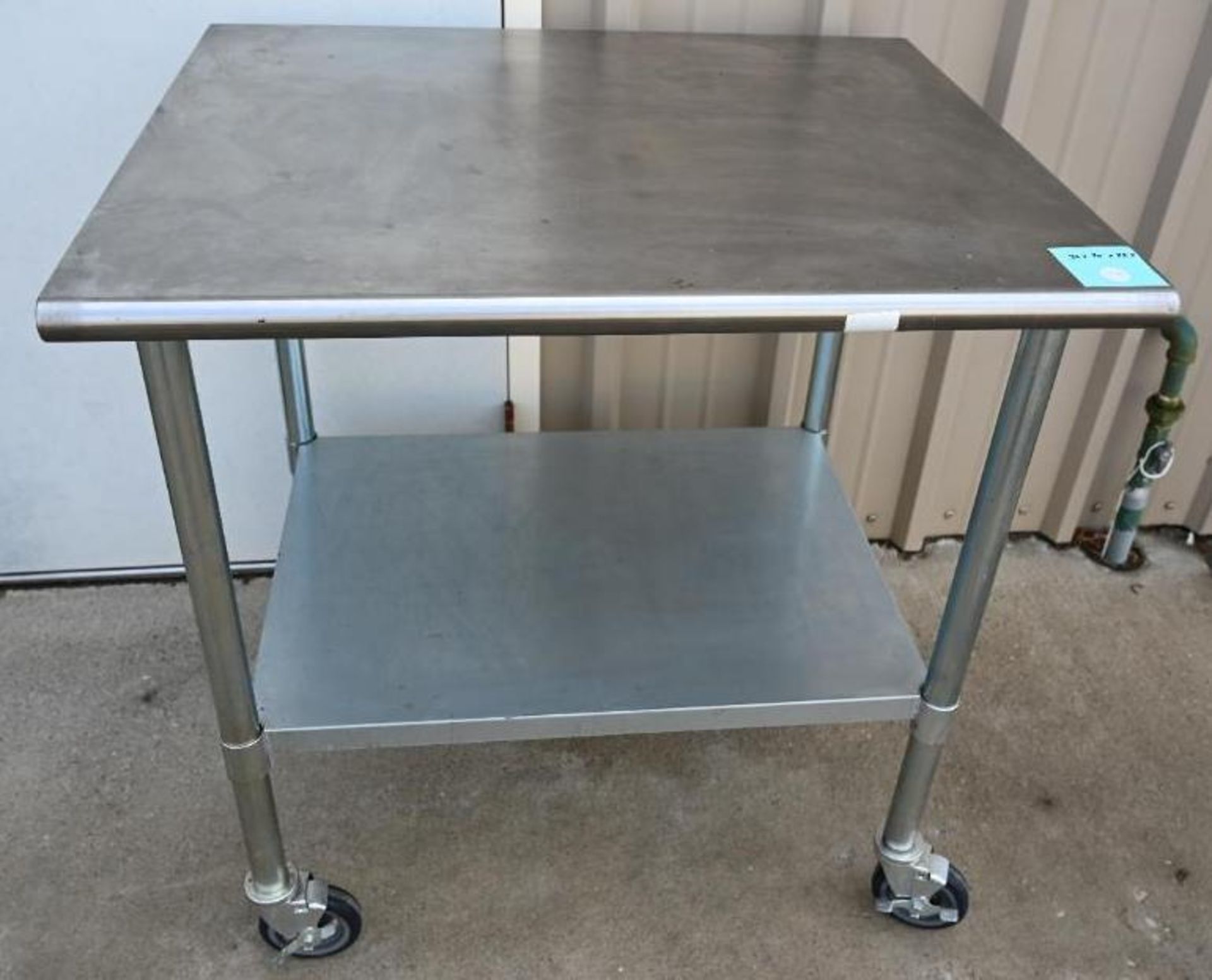 NSF Stainless Steel Work Table with Casters - Image 2 of 8