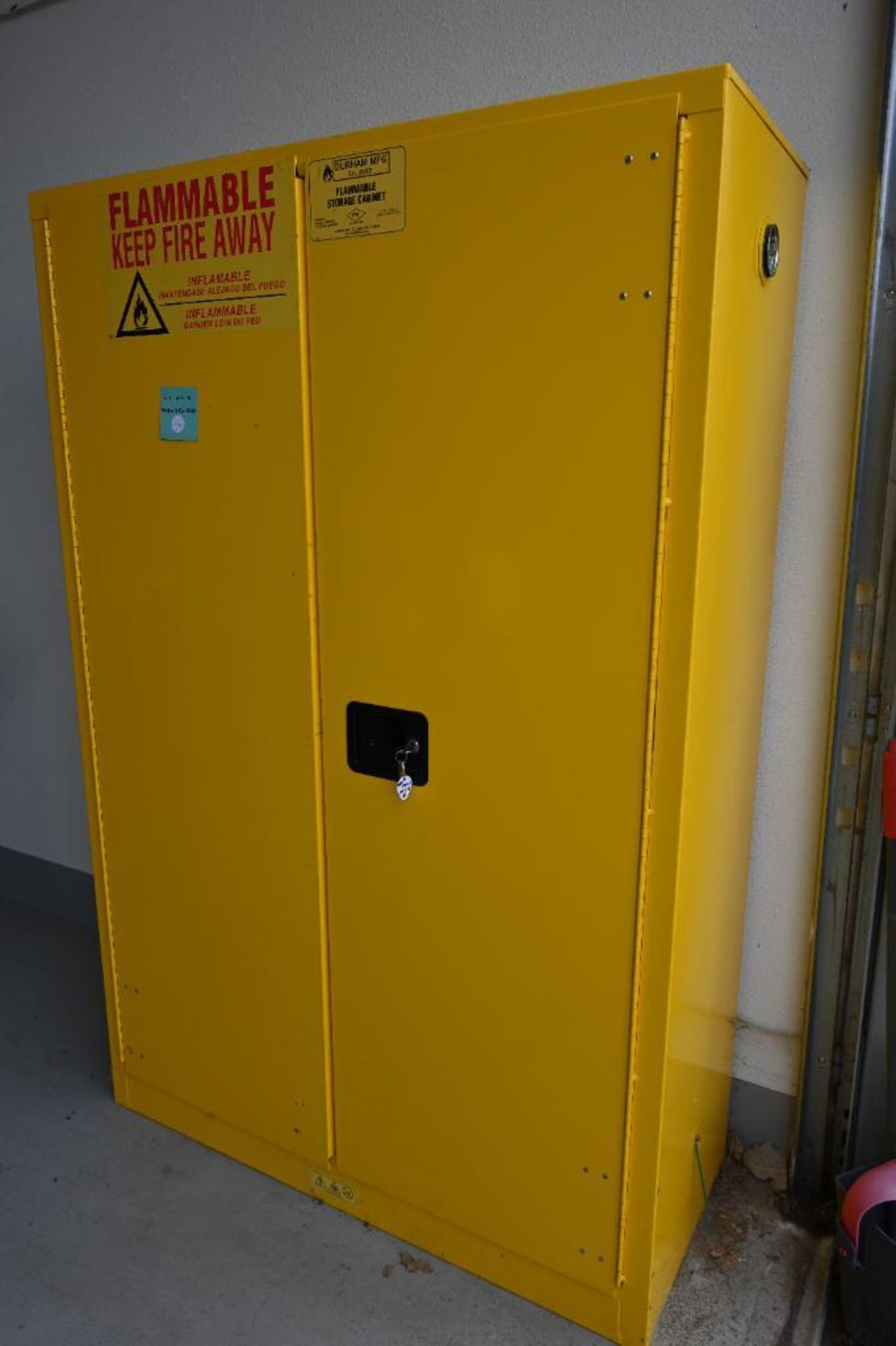 Durham FM Approved 1045-50 Welded 16 Gauge Steel Flammable Cabinet - Image 3 of 10