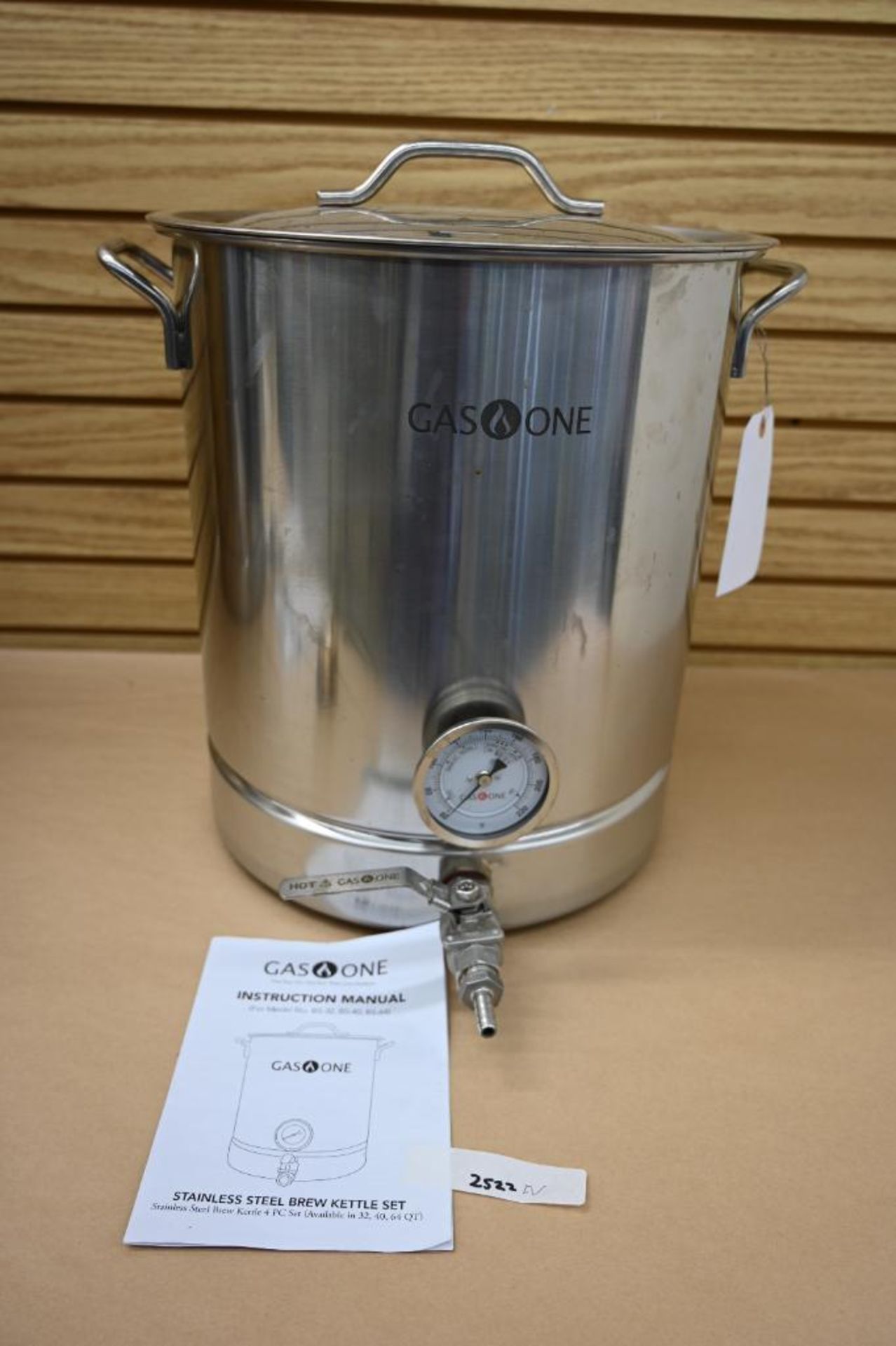Gas One Stainless Steel Brew Kettle with Lid - Image 2 of 5