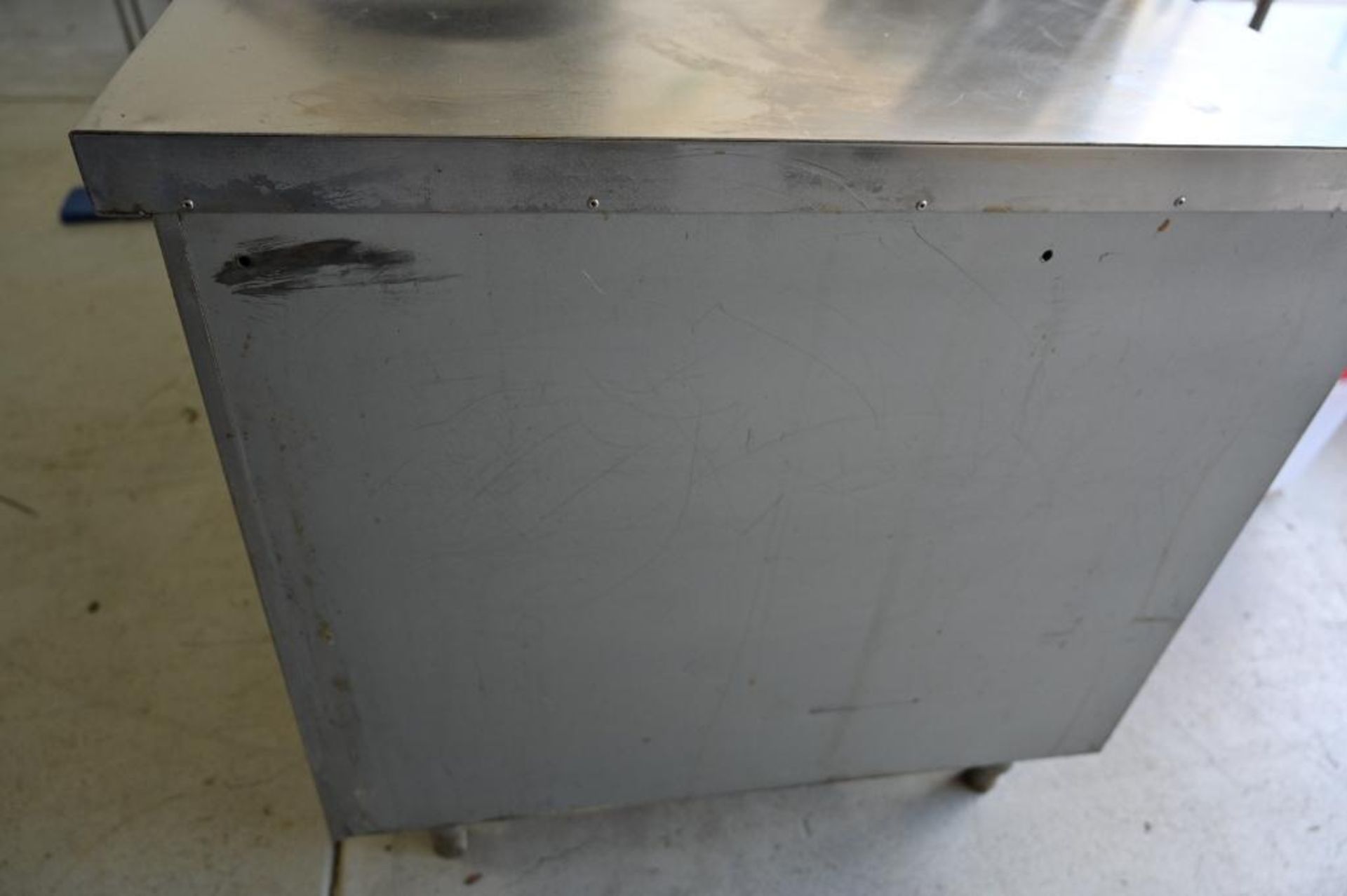 56.25" x 34" x 34.25" Stainless Steel Table with Two Shelves - Image 8 of 10