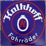 Enamel sign Kalkhoff bicycles, Cloppenburg around 1950