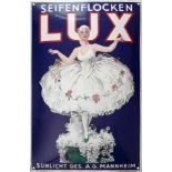 Enamel sign Lux soap flakes, Mannheim around 1920 (R) 