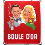 Boule D'or enamel sign, Belgium, dated 1951