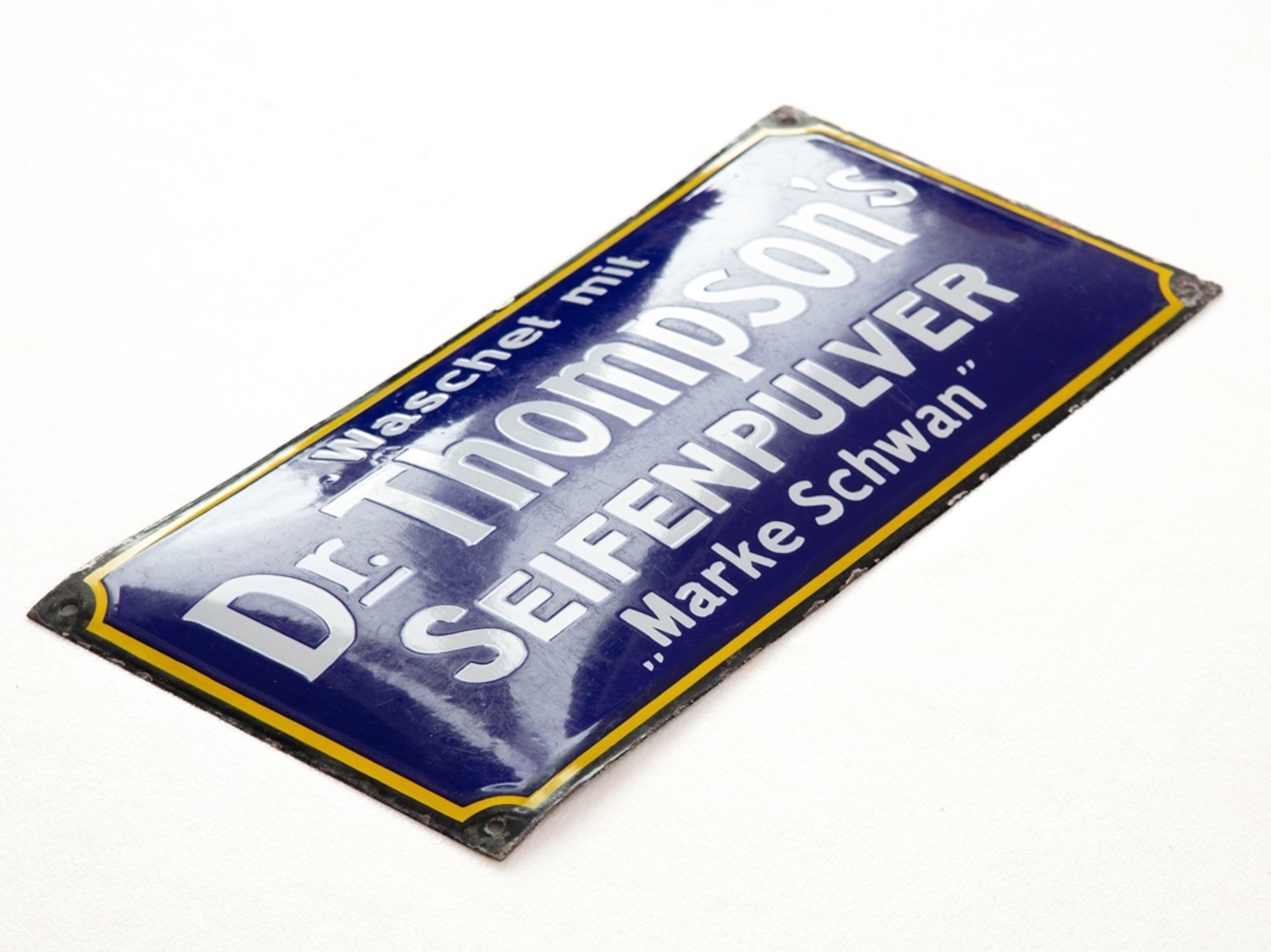 Enamel sign Dr Thompson's soap powder, Düsseldorf around 1920 - Image 2 of 7