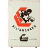 Enamel sign Kiliansbräu, brewery Cluss Heilbronn, around 1950