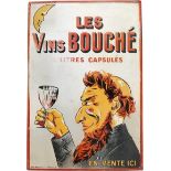 Tin sign Les Vins Bouché, around 1930