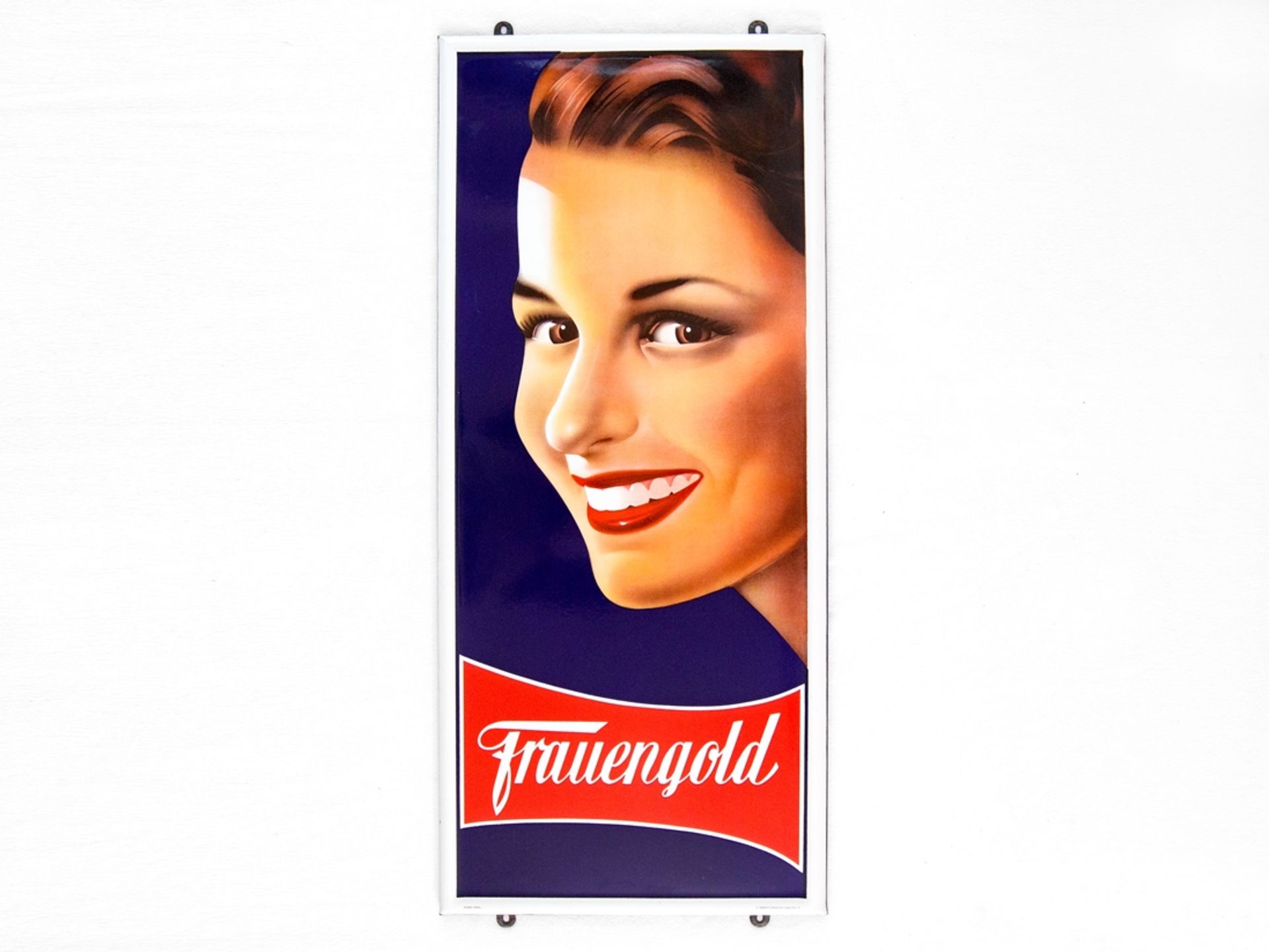 Women's gold enamel sign in dream condition! Karlsruhe, around 1950 - Image 7 of 7