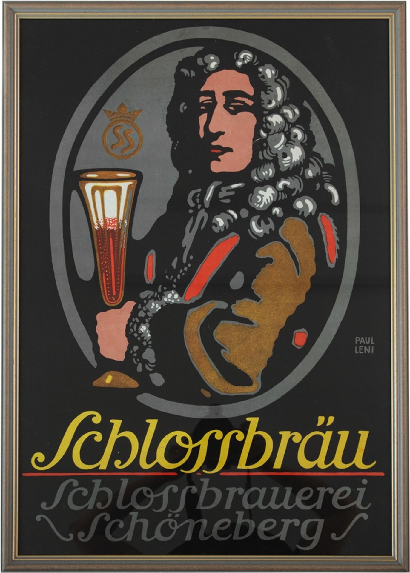 Paul Leni (1885 - 1929) Plakat Schlossbrauerei Schöneberg, Berlin, um 1920