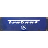 Enamel sign Trabant, Zwickau, around 1960