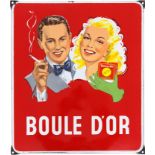 Boule D'or enamel sign, Belgium, dated 1953
