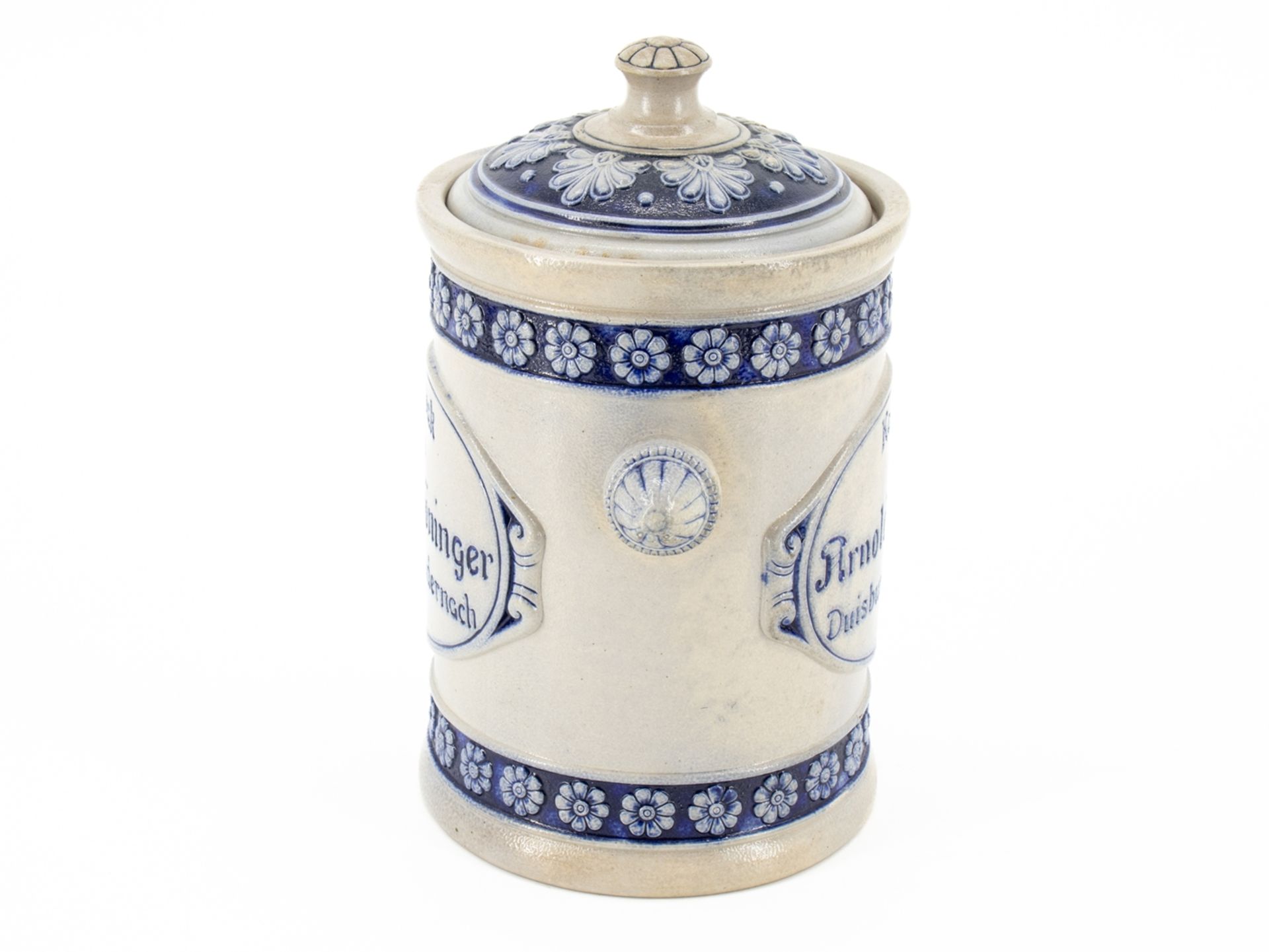 Chewing tobacco pot by Arnold Böninger Duisburg-Andernach, around 1900 - Image 2 of 7