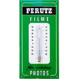 Enamel sign Perutz - films for beautiful photos, dream condition, Munich, around 1950