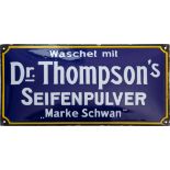 Enamel sign Dr Thompson's soap powder, Düsseldorf around 1920