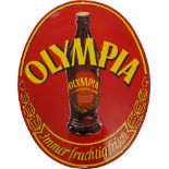 Enamel sign Olympia Limonade, Merzig, Saarland around 1960