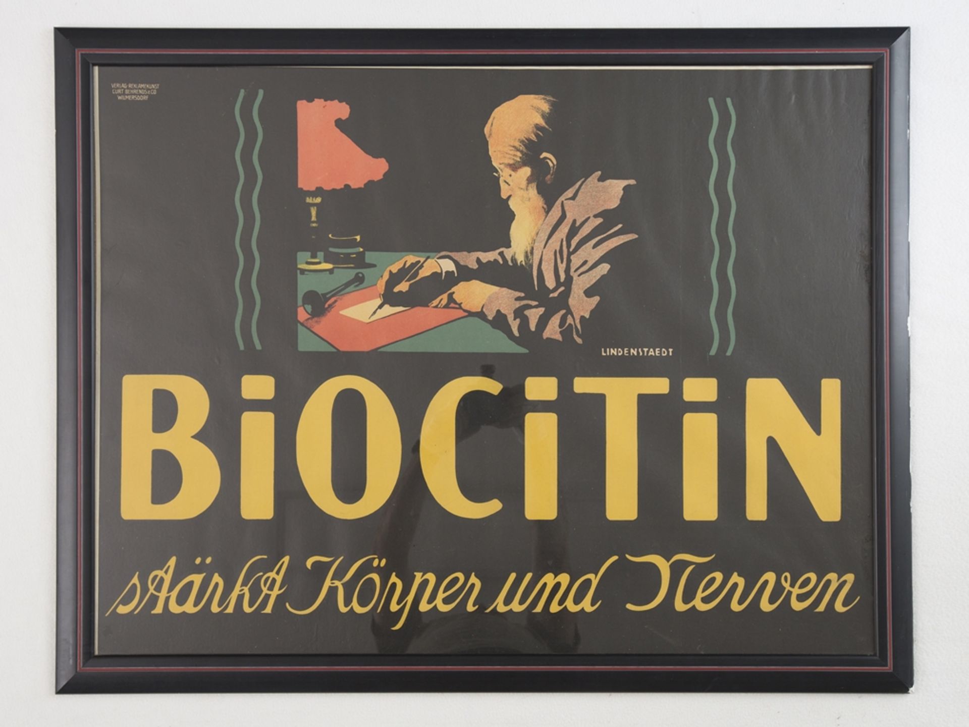 Hans Lindenstaedt (1874-1928), Plakat "Biocitin" (1908) - Bild 3 aus 3