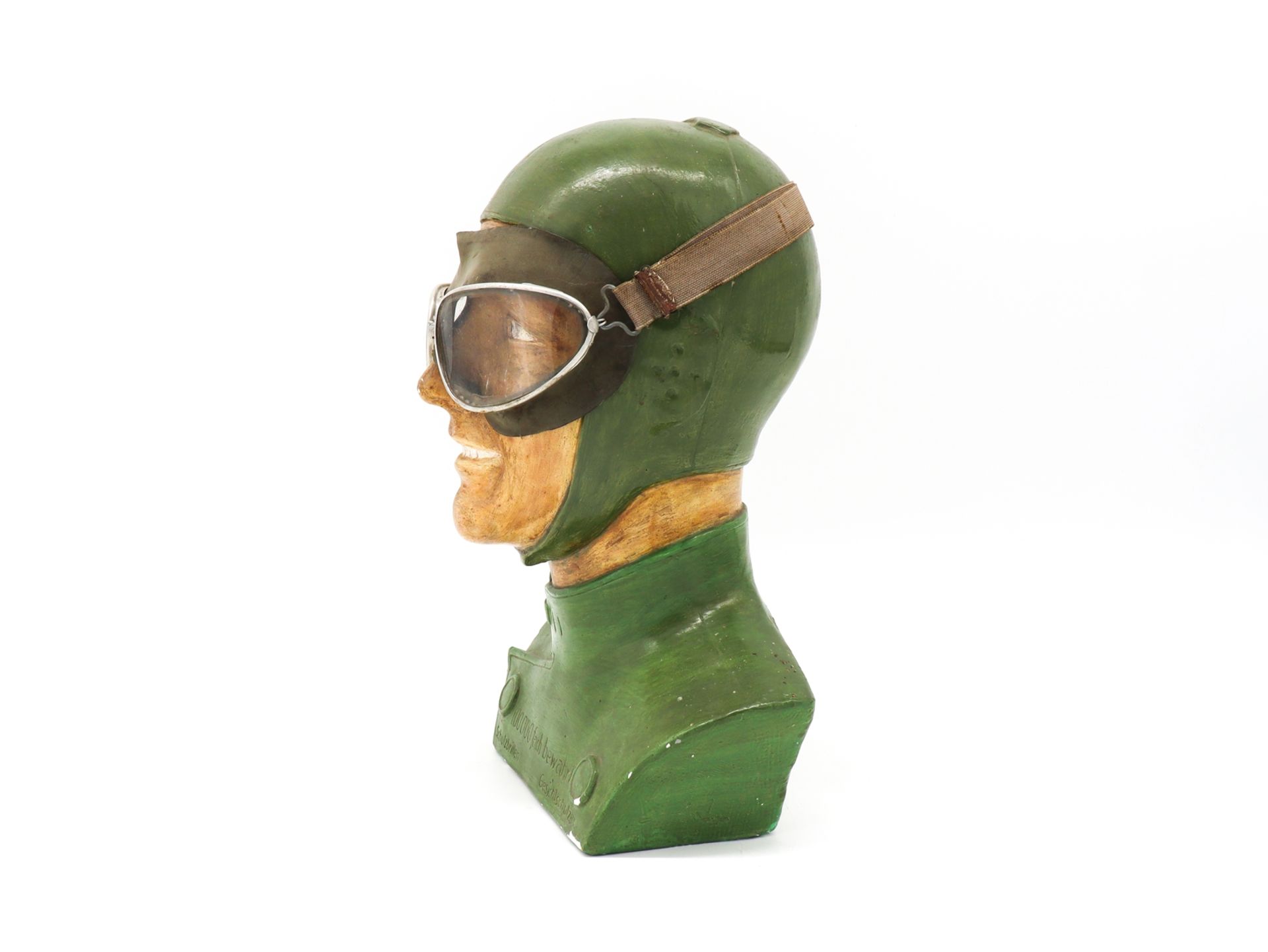 Advertising figure for protective goggles, curiosity, around 1920  - Image 4 of 5