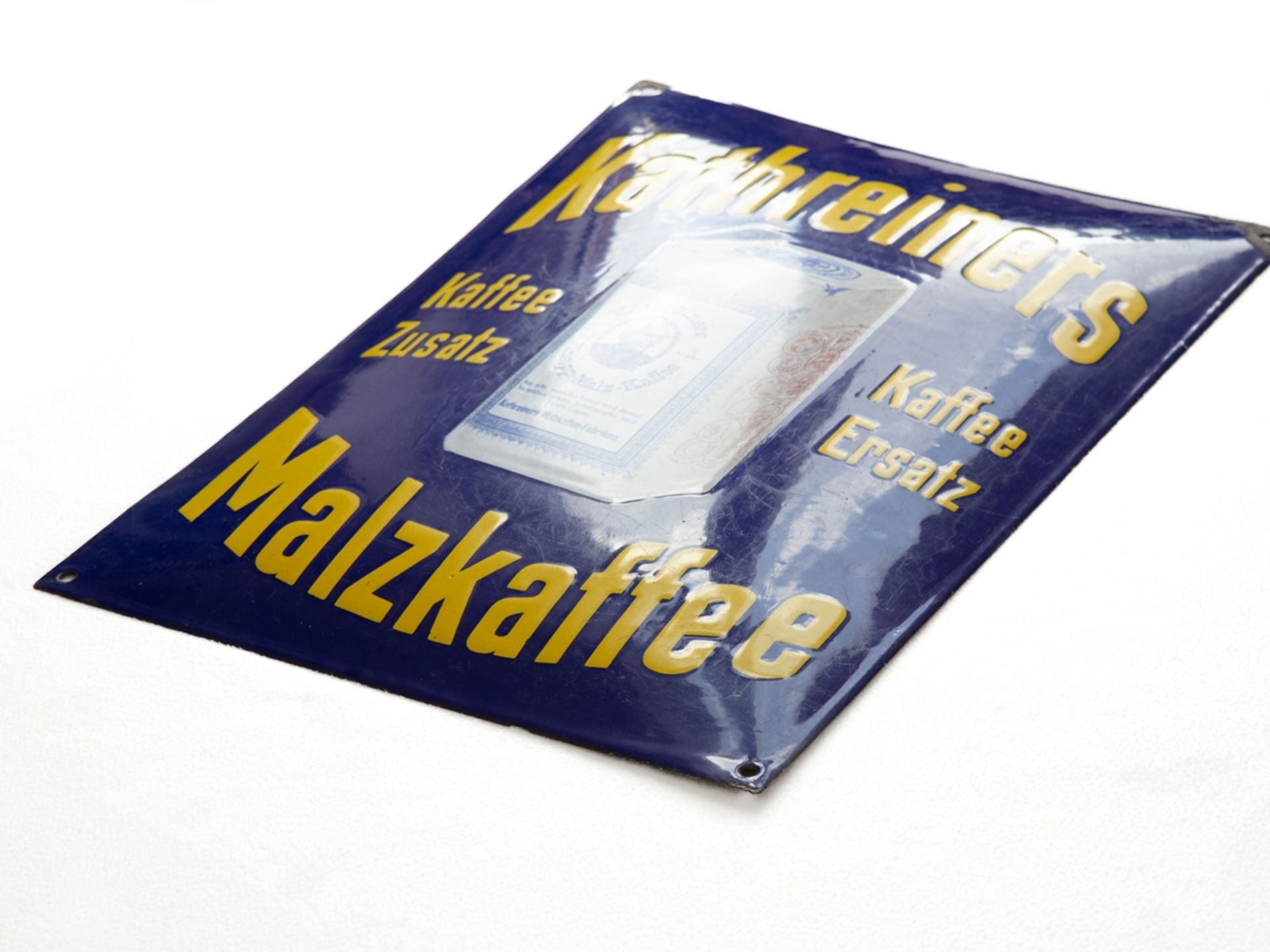 Enamel sign Kathreiners Malzkaffee, Munich around 1920 - Image 3 of 7