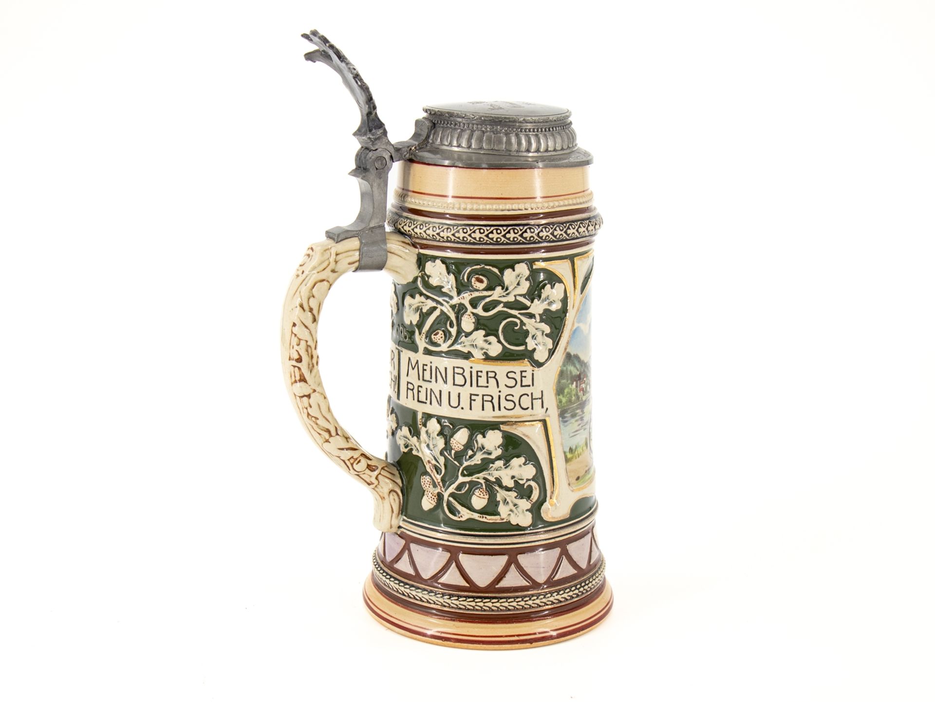 Historic Motorcyclist Tankard, dated 1908 - Image 2 of 6