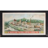 Poster view of Riegeler Bier brewery, Freiburg, around 1910