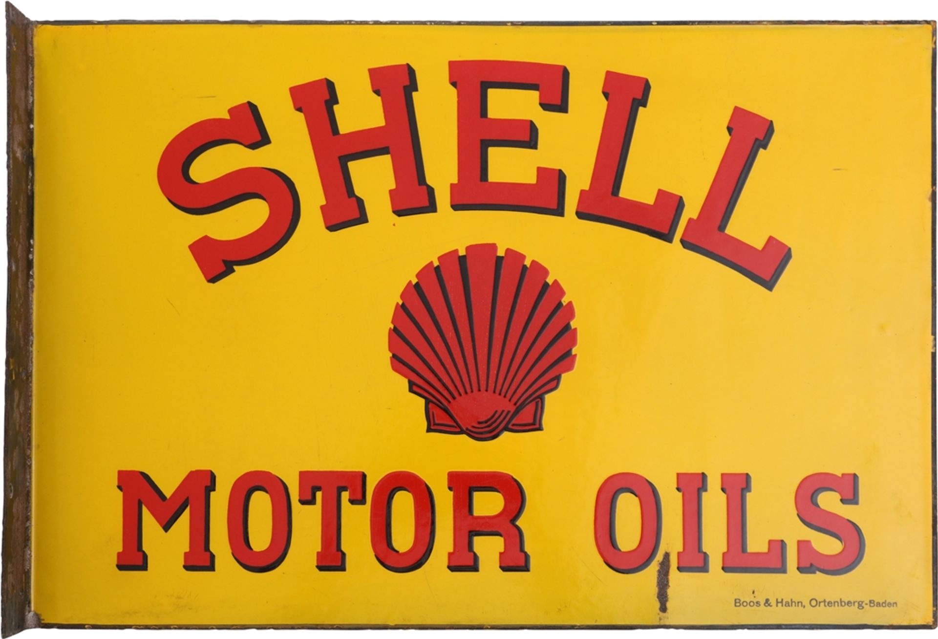 Shell Motor Oils enamel sign, Austria, around 1920