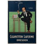 Small poster Laferme Cigaretten, Dresden, around 1910