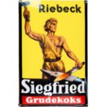 Enamel sign Sigfried Grudekoks, around 1930