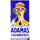 Emailschild Adamas Cigarettes, Dänemark, um 1930