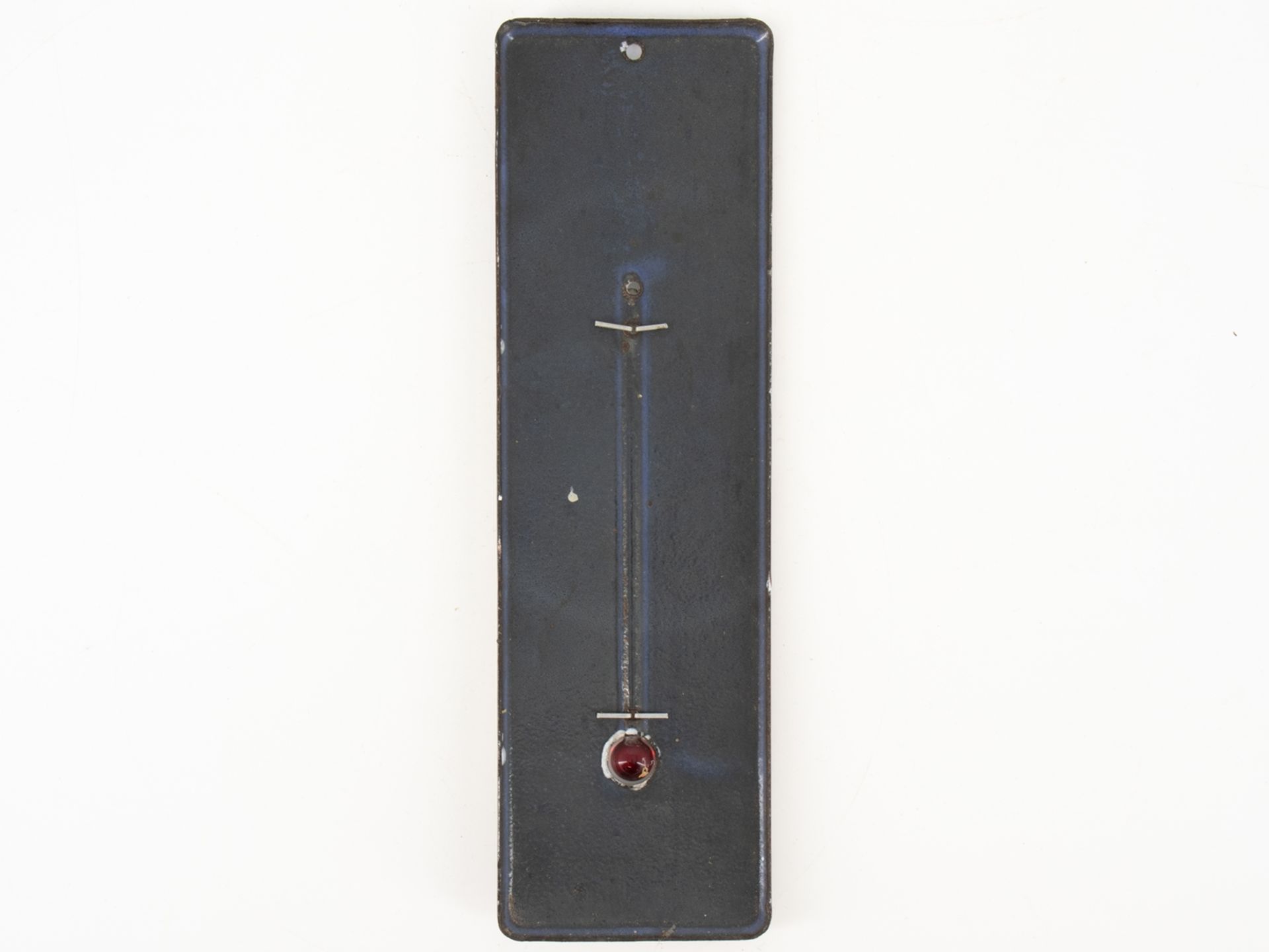 Enamel plate thermometer, Schramberger Emaillierwerke, Schweizer & Söhne, around 1930 - Image 2 of 3