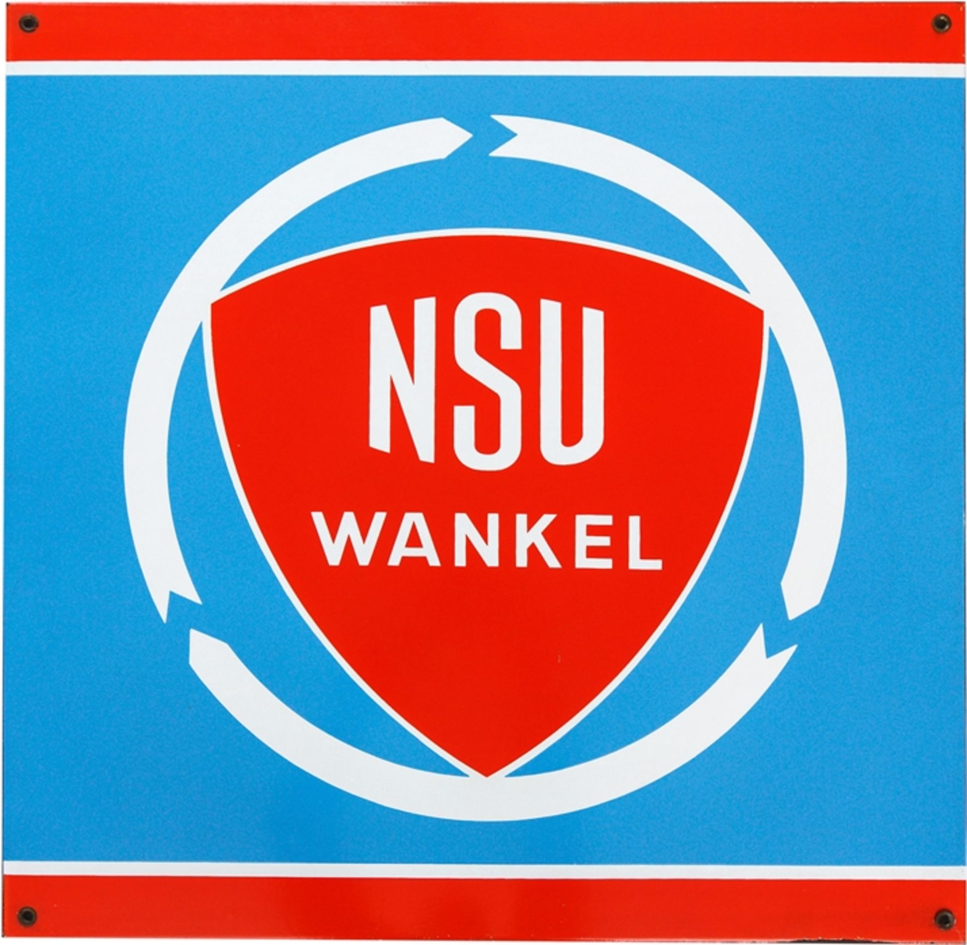 Enamel sign NSU Wankel engines, Neckarsulm around 1960 - Image 7 of 7