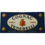 Tin sign Cognac Tenerelli, Italy-Sicily around 1930