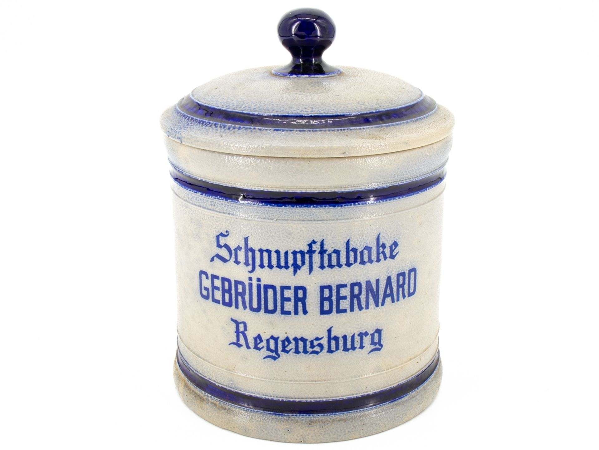 Tabaktopf Schnupftabak, Gebrüder Bernard, Regensburg, um 1910 - Bild 2 aus 8