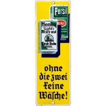 Emailschild Persil, Henko Türschild, Düsseldorf, um 1930