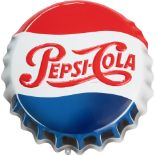 Emailschild Pepsi Cola Deckel im Traumzustand! Niederlande um 1950