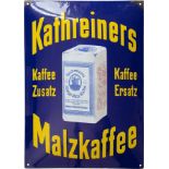 Emailschild Kathreiners Malzkaffee, München um 1920