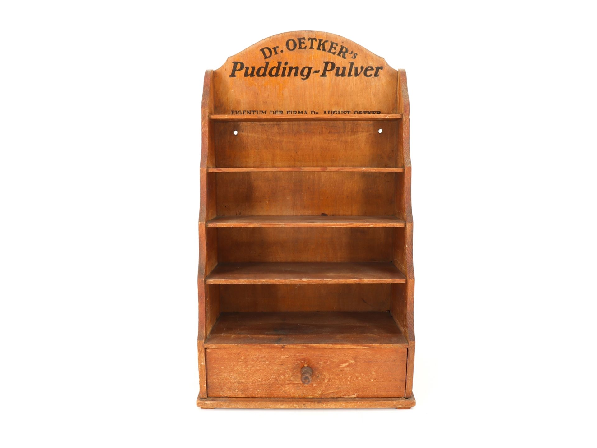 Dr Oetker pudding powder sales cabinet, Bielefeld around 1930