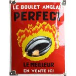 Enamel sign LE BOULET ANGLAIS Perfect, France around 1930