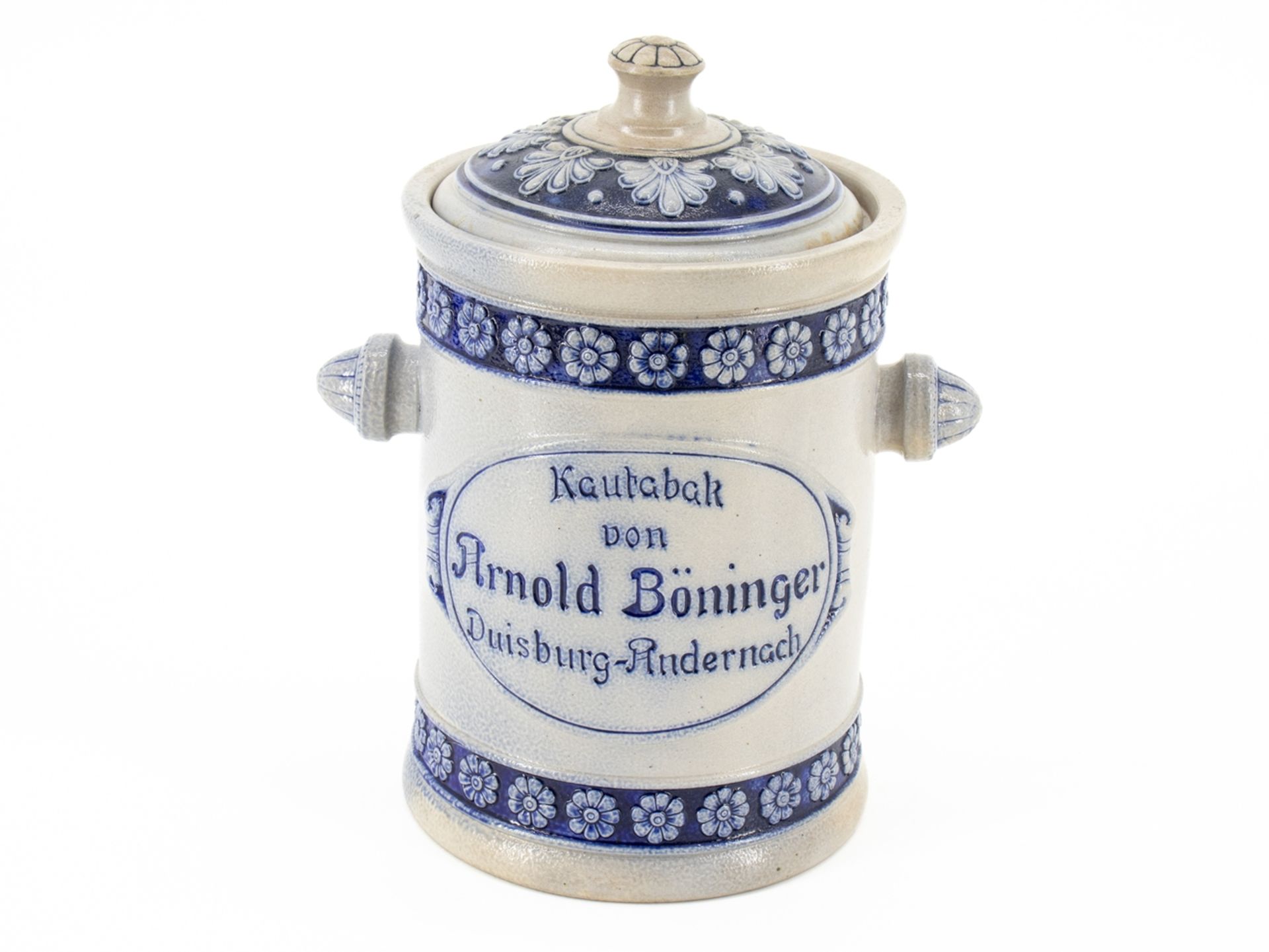 Chewing tobacco pot by Arnold Böninger Duisburg-Andernach, around 1900 - Image 3 of 7