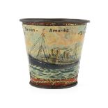 Mug Bremen-Amerika Linie, Art Nouveau, around 1900