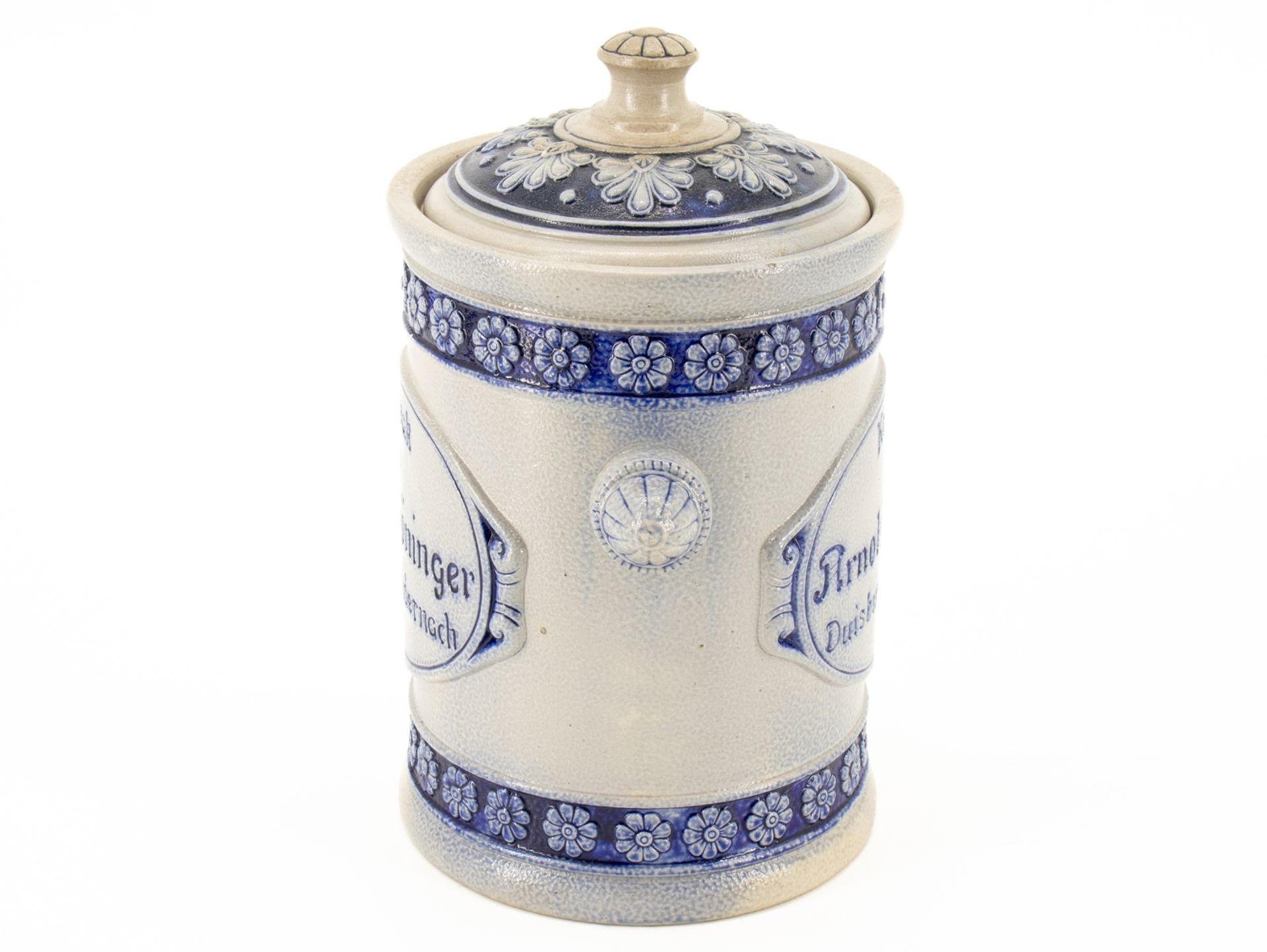 Chewing tobacco pot by Arnold Böninger Duisburg-Andernach, around 1900 - Image 4 of 7