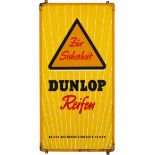 Dunlop tyre advertising sign, Hanau around 1950