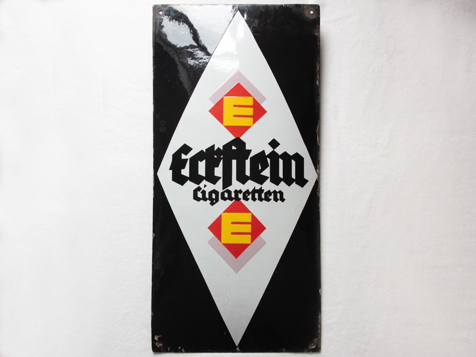 Enamel sign Eckstein Cigaretten, Dresden, around 1920 - Image 7 of 7