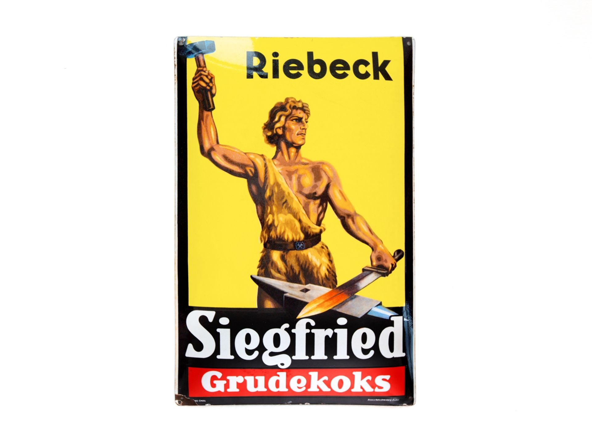 Enamel sign Sigfried Grudekoks, around 1930 - Image 7 of 7