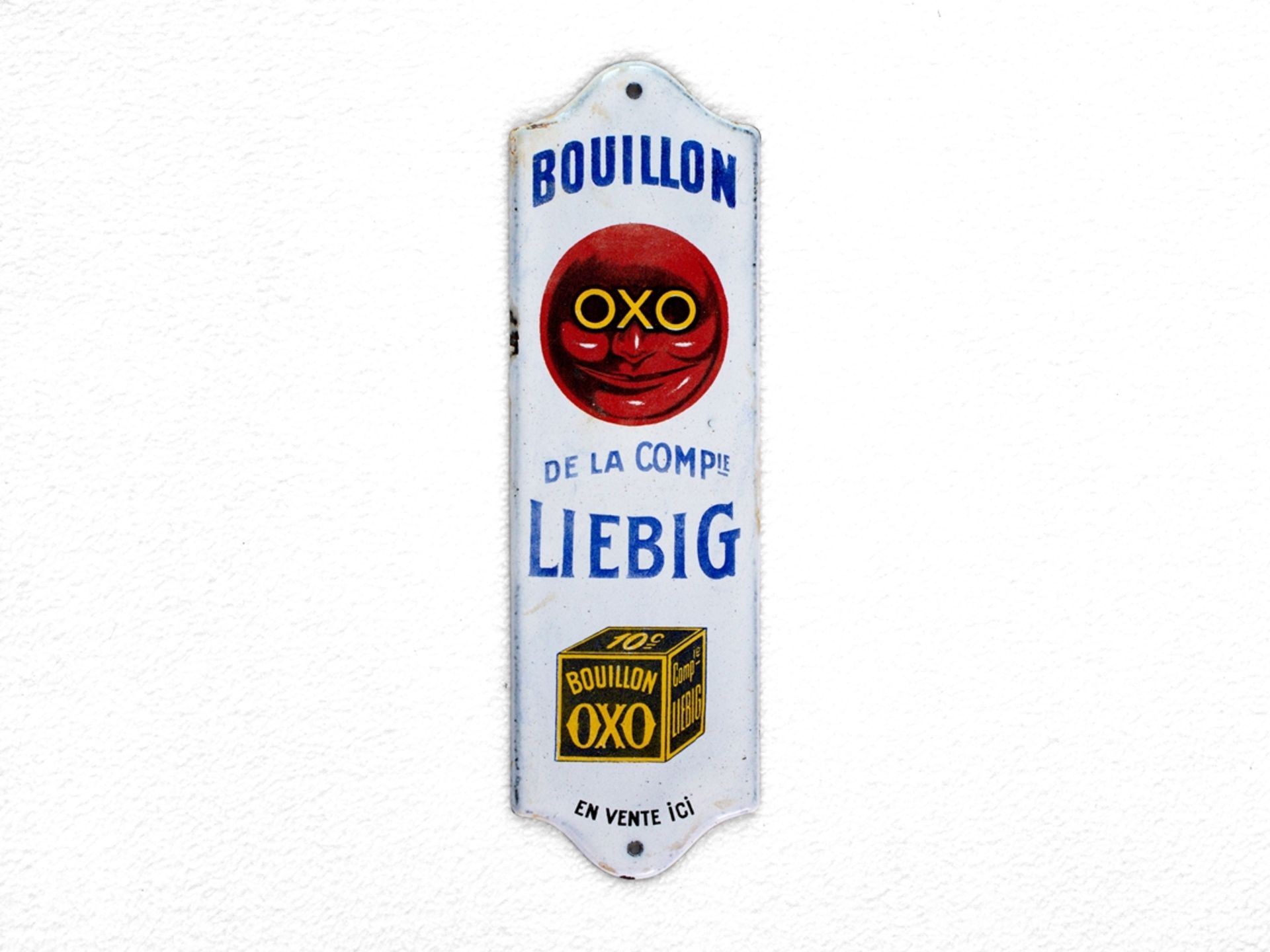 Emailschild Bouillon Liebig OXO, Frankreich, um 1920 - Bild 7 aus 7