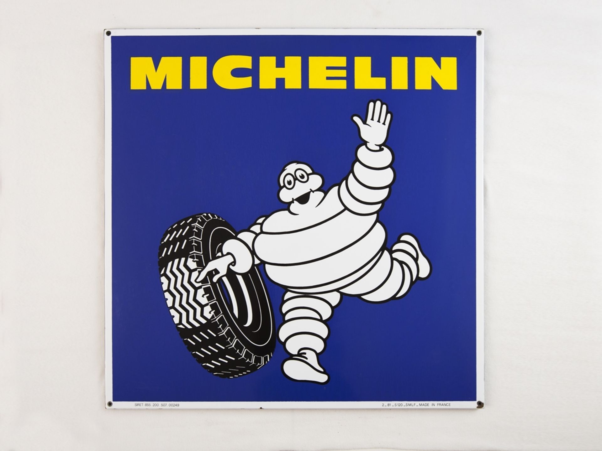 Emailschild Michelin im Großformat, XXL, Frankreich um 1960 - Bild 7 aus 7