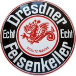 Enamel sign Dresdner Felsenkeller, Dresden, around 1920
