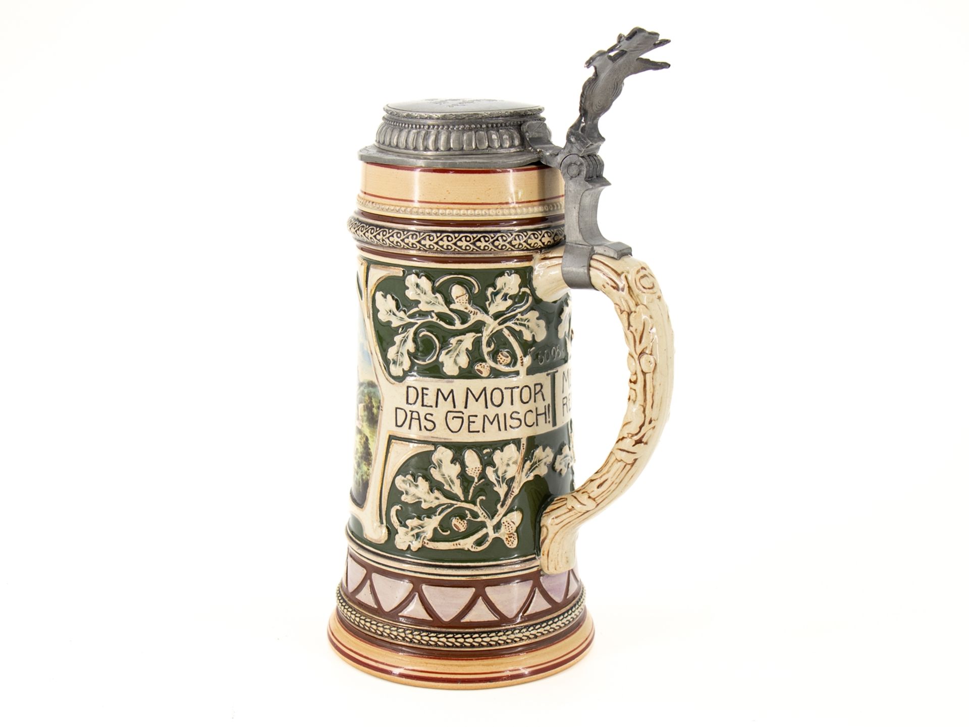 Historic Motorcyclist Tankard, dated 1908 - Image 3 of 6