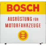 Emailschild Bosch, Ausrüstung für Motorfahrzeuge, Stuttgart um 1950/60