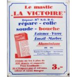 Enamel sign Le mastic "La Victoire", France, around 1930